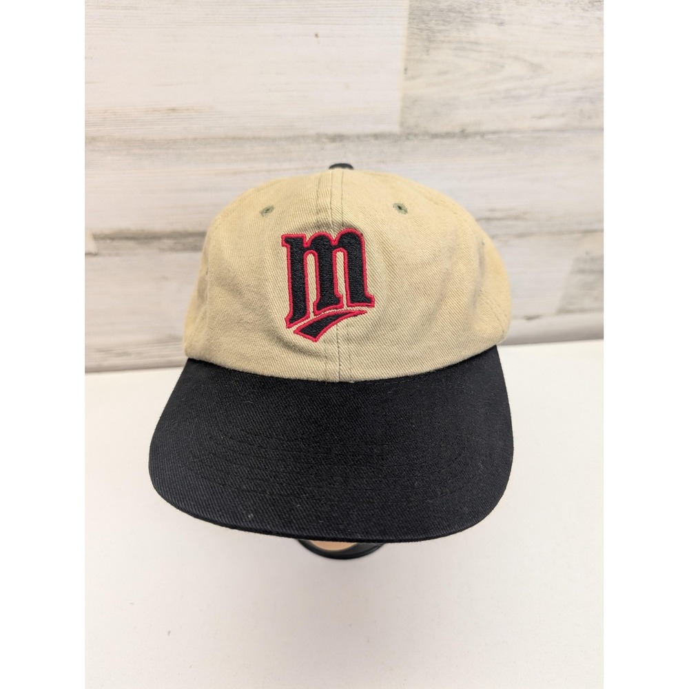 BDA‎ Dairy Queen Hat Cap Strap Back One Size Beige Black Baseball Logo Mens